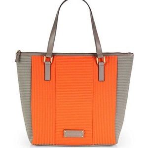 Marc by Marc Jacobs Tote Orange/Grey Quilted Neoprene Take Me Tech Me